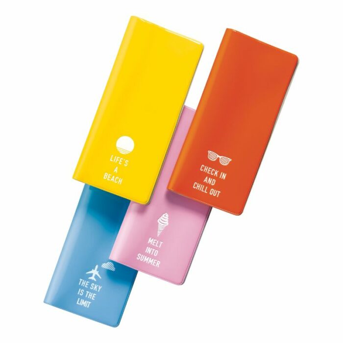 Go Travel Glo Reiseportemonnaie Dokumententasche, Dokumentenorganizer Gelb, Orange, Rosa, Blau