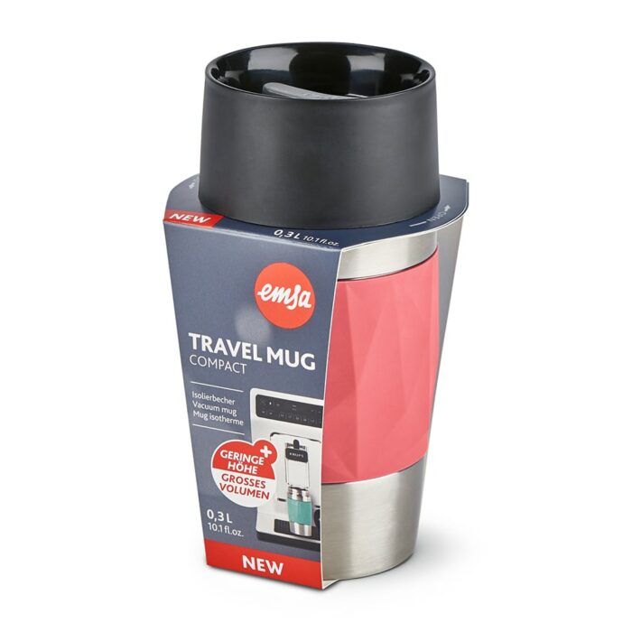 Emsa Travel Mug Compact Thermobecher 0.3l Koralle