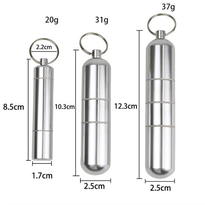 Aluminium Aufbewahrungskapsel