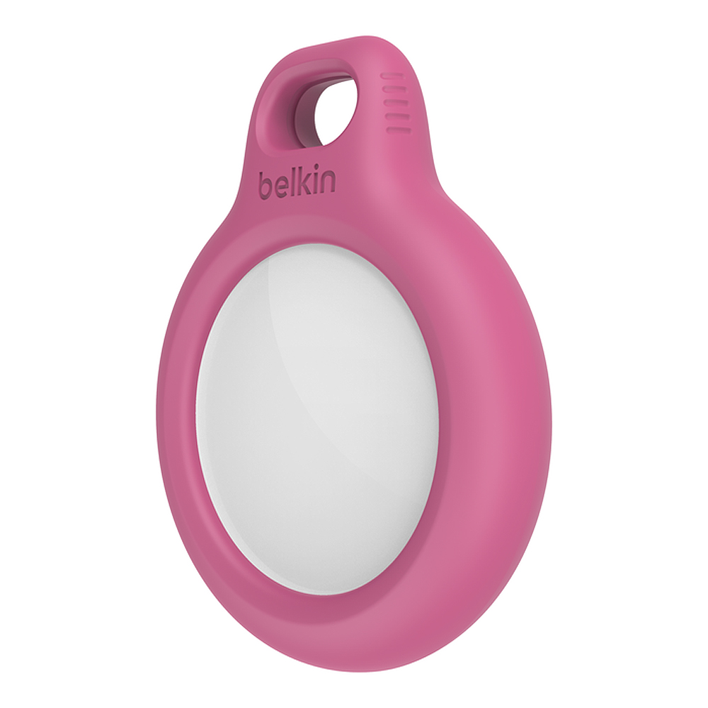 Secure holder for Apple Airtag pink