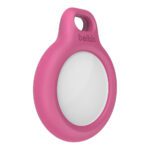 Secure holder for Apple Airtag pink