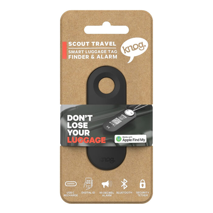 Koffer-Tracker Scout Travel - Apple Find My Netzwerk, Schwarz