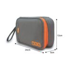 Kabel Organizer Tasche Grau Orange