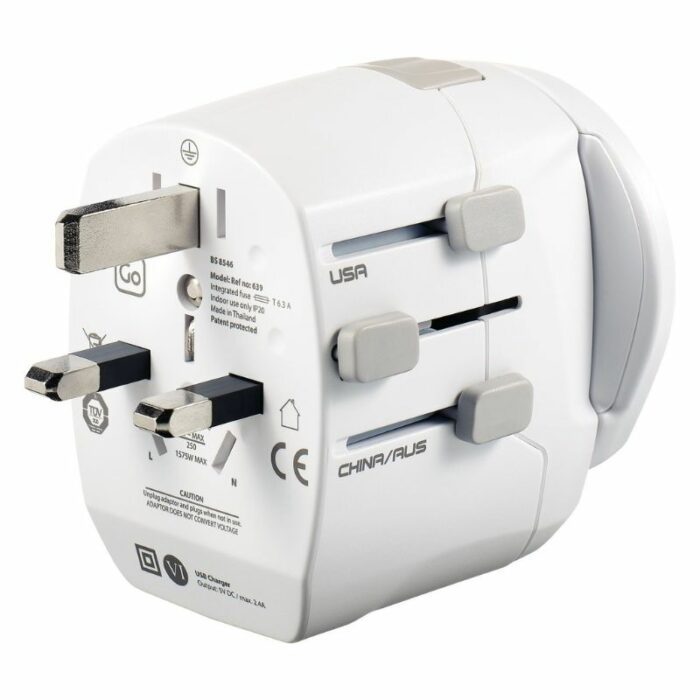 Go Travel Reiseadapter Weltweit + Dual USB (4)