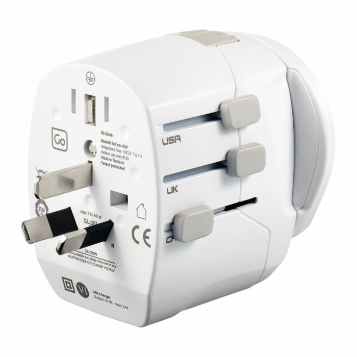 Go Travel Reiseadapter Weltweit + Dual USB (5)