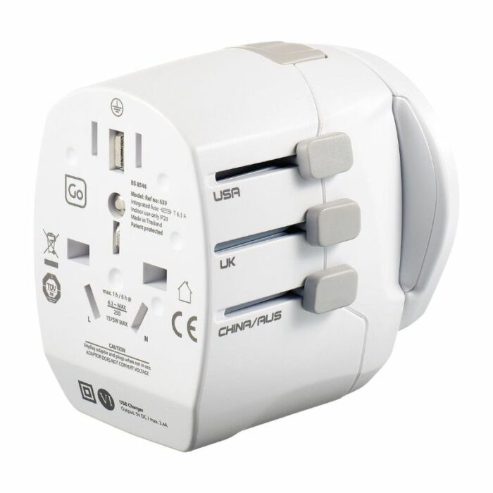 Go Travel Reiseadapter Weltweit + Dual USB (6)