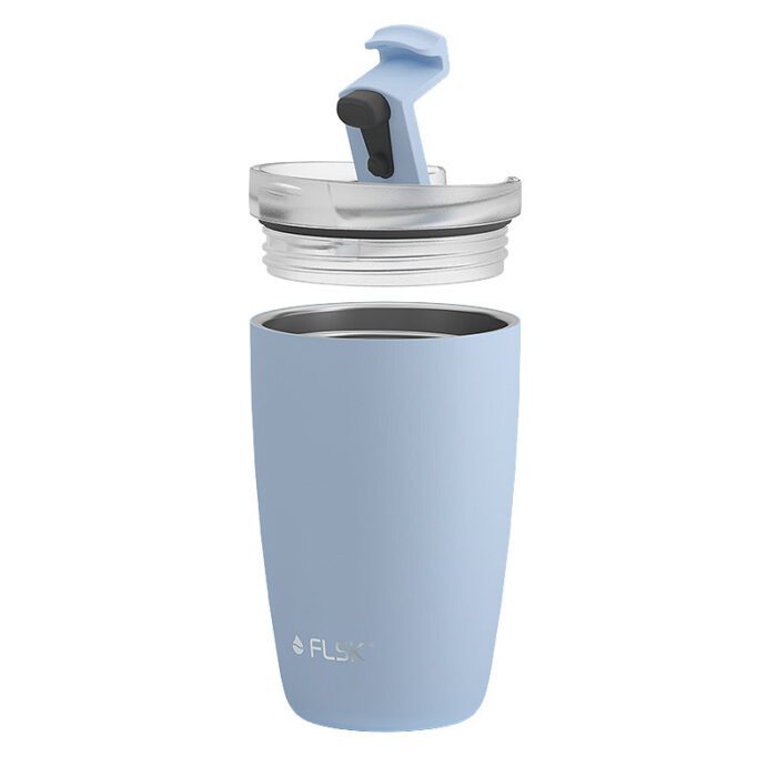 FLSK CUP Thermobecher Kaffebecher Edelstahl Blau