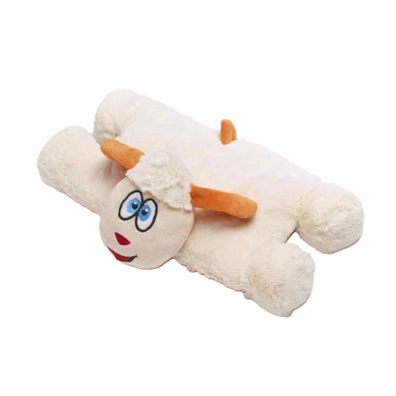 Kinder Reisekissen - Snowy the Sheep, Weiss, Orange