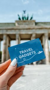 Travel Gadgets Gutscheinkarte, Blau