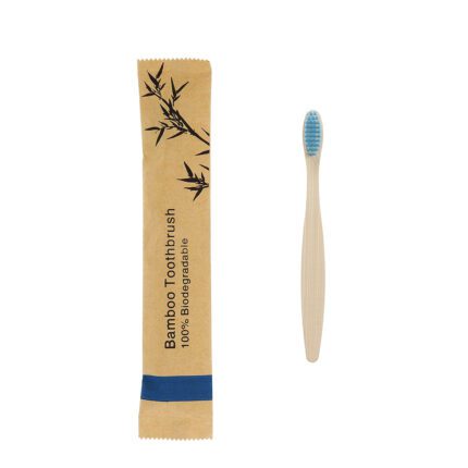 Bambus Zahnbürste für Kinder blau