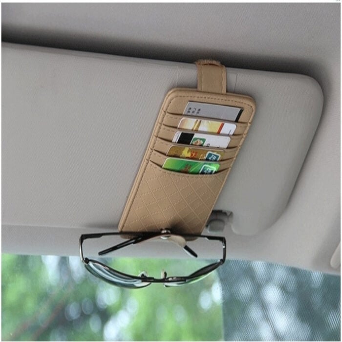 Auto Sonnenblende Organizer Sonnenbrille Geld und Kreditkarten