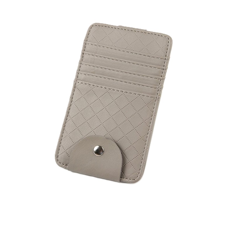 Auto Sonnenblende Organizer | Halter für Brille und Karten | Klein - Grau