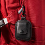 AirSnap Ledertasche für Apple AirPods, Schwarz