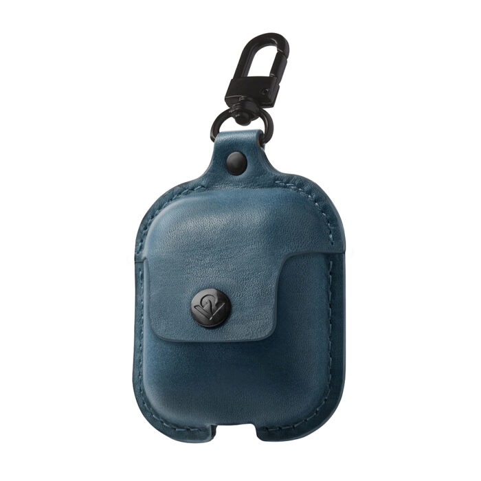 AirSnap Ledertasche für Apple AirPods, Blau