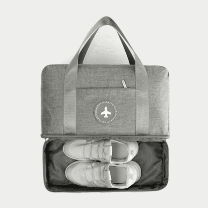 Reisetasche mit separatem Schuhfach Grau