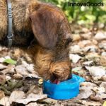 Wasser und Futterbehälter Hund Blau