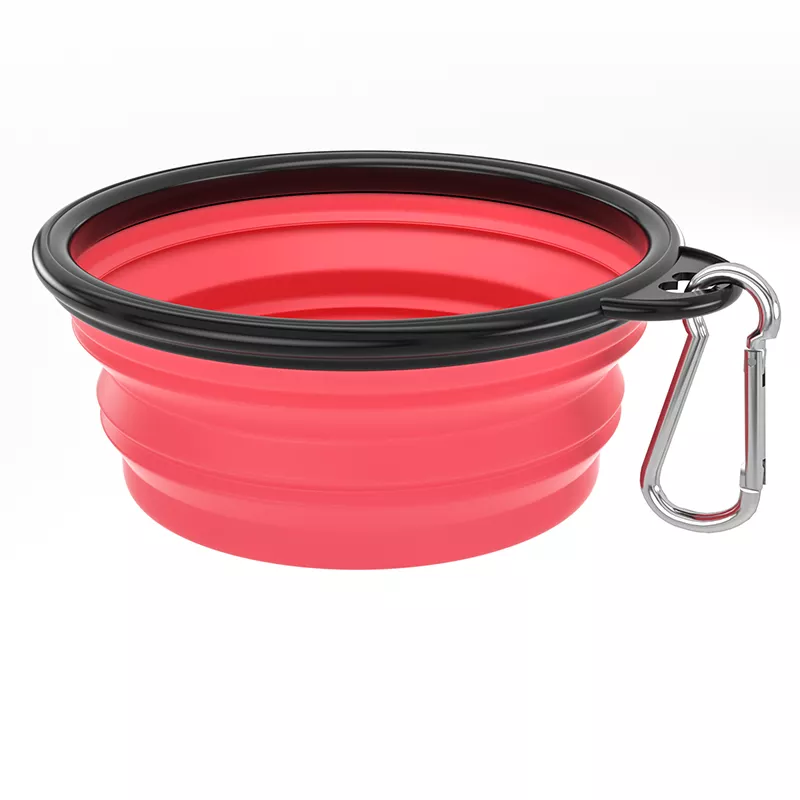 Reisenapf faltbar für Hunde und Katzen - Rot , 1l