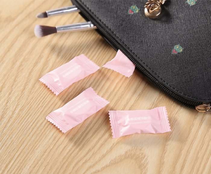 Komprimierte Reinigungstücher Rosa 20/50 Stück