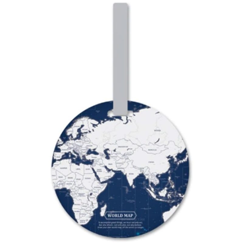 Kofferanhänger Around the World - Marineblau