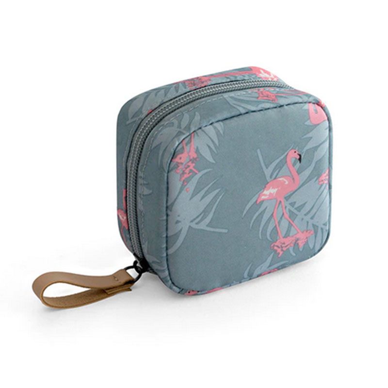 Mini Kosmetik Tasche, Make-up Tasche, Flamingo