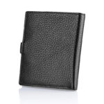 Damenportemonnaie Schwarz Leder