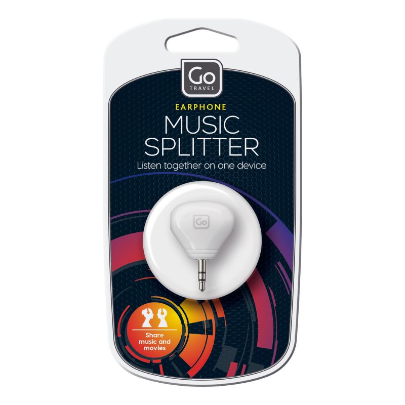 Go Travel AdapterSplitter für Kopfhörer 3.5mm, Kopfhörer-Splitter