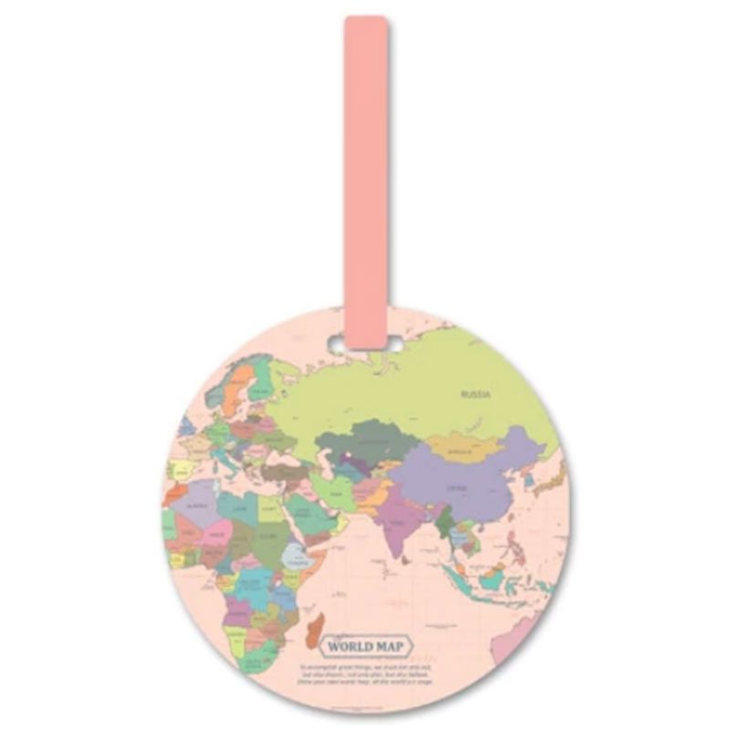 Kofferanhänger Around the World - Rosa