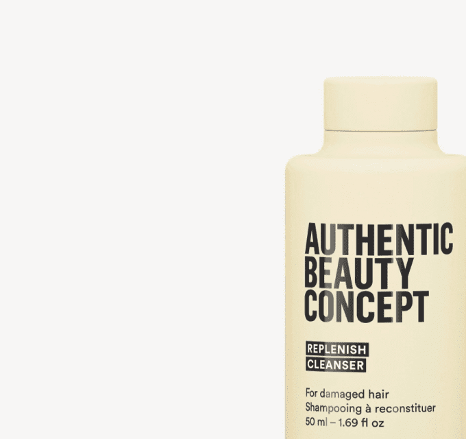 Replenish Cleanser, Shampoo für geschädigtes Haar, Authentic Beauty Concept, Gelb
