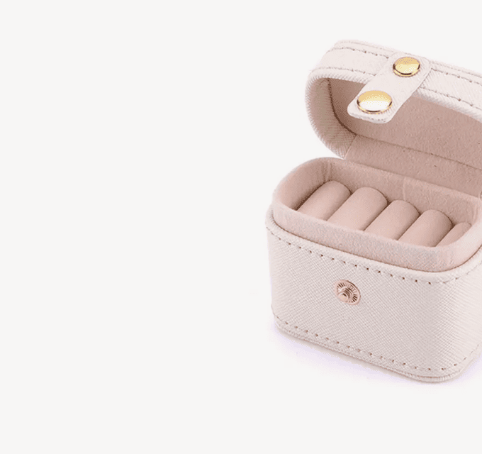 Mini Schmuckbox für Ringe, Rosa