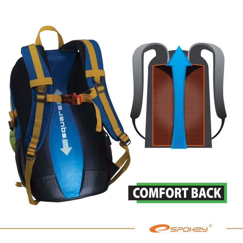 City & Trekking Rucksack Blau, Gelb, Schwarz