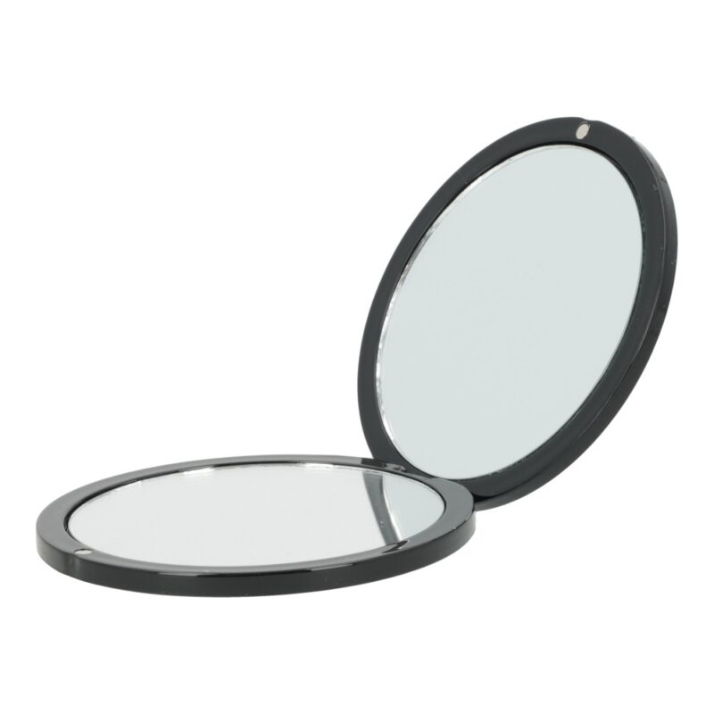 Runder Taschenspiegel Schwarz