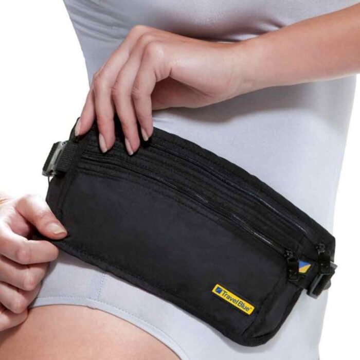 Bauchtasche ultra dünn - Ultra Slim Money Safe, Schwarz