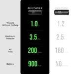 Zero Pump 2 |  Leichte Akku Luftpumpe für Luftmatratzen (2,5 kPa, 33g) ✅ geprüfte Retoure ✅ – Bild 15