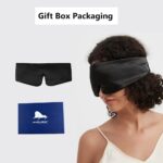 Verpackung der Alaska Bear Schlafmaske mit Geschenkbox und Produktdetails.