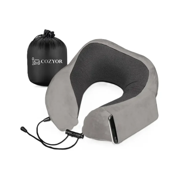 Reise Nackenkissen Memory Foam - Grau