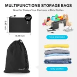 Gonex Koffer Organizer Set 9-teilig Schwarz