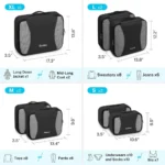 Gonex Koffer Organizer Set 9-teilig Schwarz