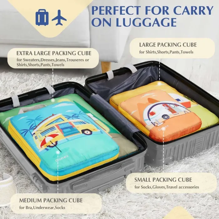 Gonex Kompressions Reise Packwürfel Wohnmobil Set