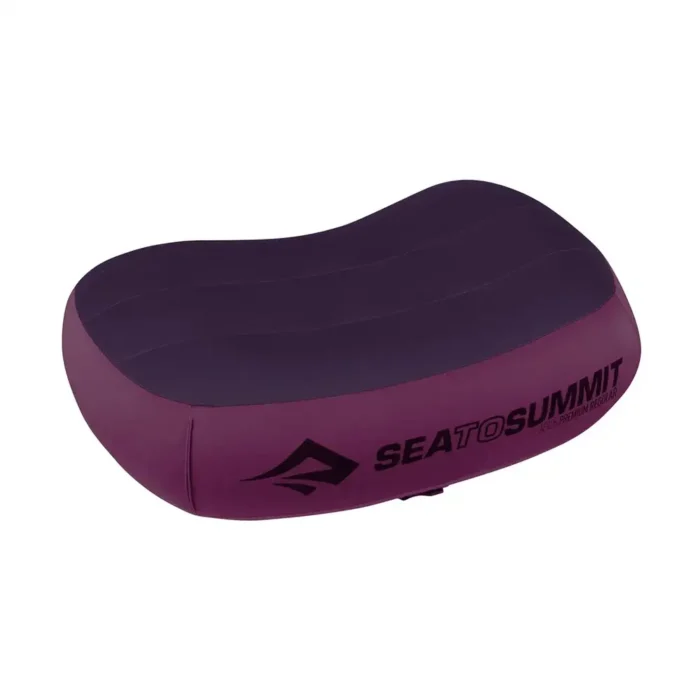 Aeros Premium - aufblasbares Camping Kissen, Magenta