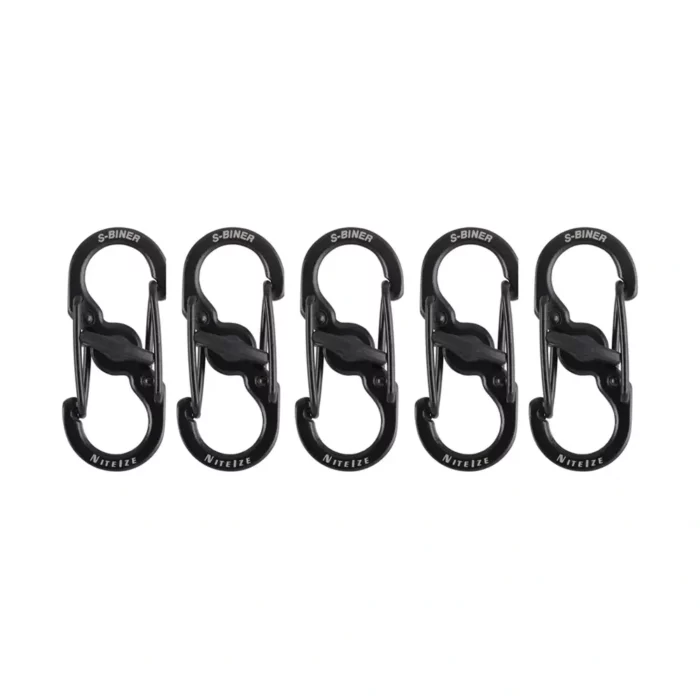 Mini Karabiner Schlüsselanhänger S-Biner MicroLock 5 Stück