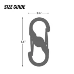 Mini Karabiner Schlüsselanhänger S-Biner MicroLock
