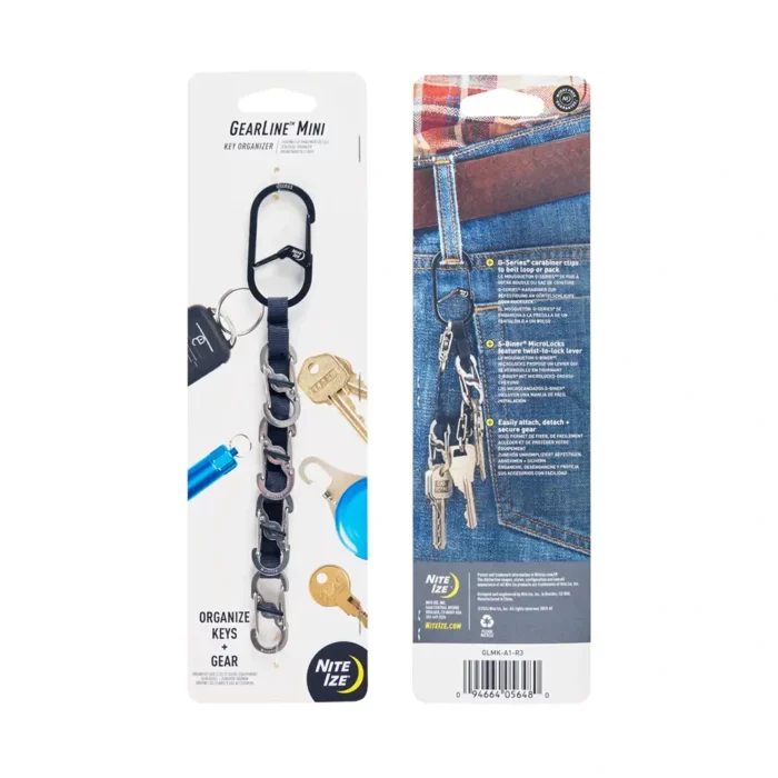 GearLine® Mini Schlüssel Karabiner