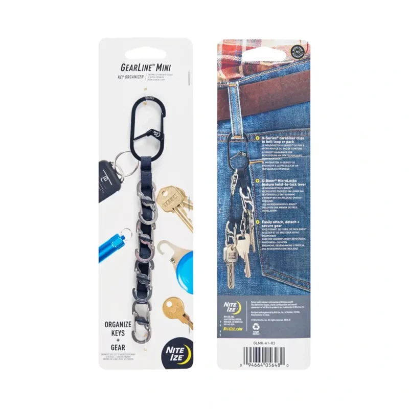 GearLine® Mini Schlüssel Karabiner