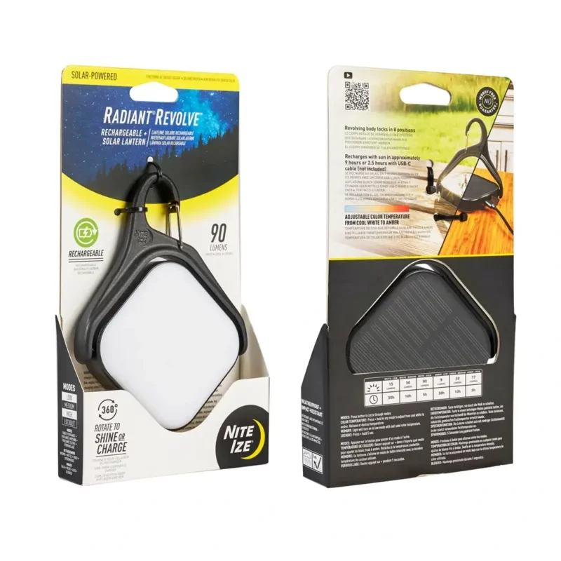 Radiant® LED Solar Campinglampe – 90 Lumen - 30h