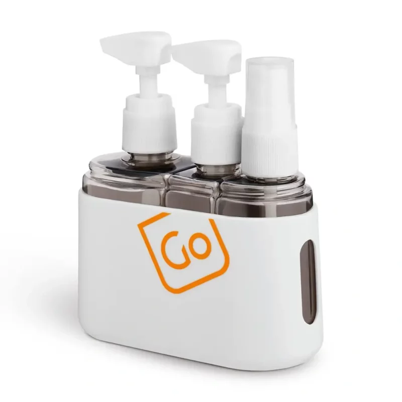 Kompaktes 3-in-1 Reiseflaschen Set