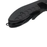 Griffdetail des Camping Klappbestecks mit Öse zur Befestigung
