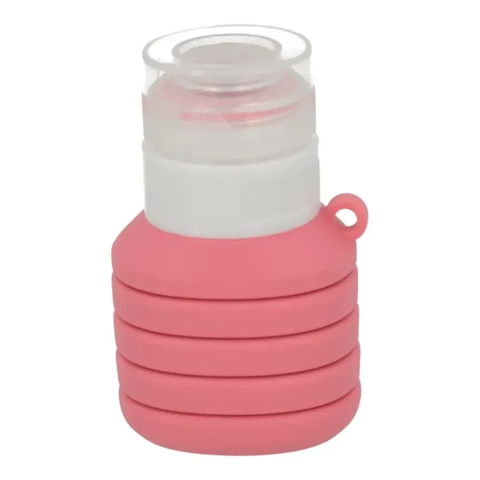 Faltbare Silikon Reiseflaschen Pink