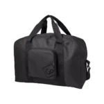 Faltbare Reisetasche von Go Travel in Schwarz mit Tragegriffen und Fronttasche.