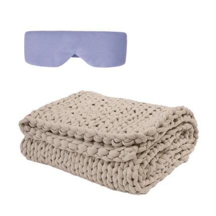 Bearaby Gewichtsdecke und Schlafmaske Bundle