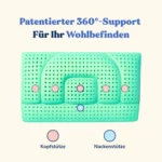 Ergonomisches Nackenkissen aus Memory Foam mit Aloe Vera 70 x 40 x 12 cm – Bild 3